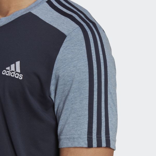 T-shirt Essentials Chiné Encre Adidas