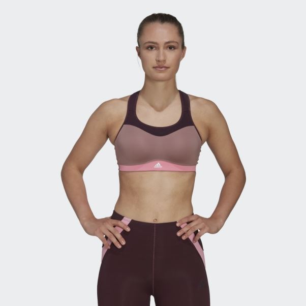 Soutien-gorge à Maintien élevé Tlrd Impact Training Adidas Violet