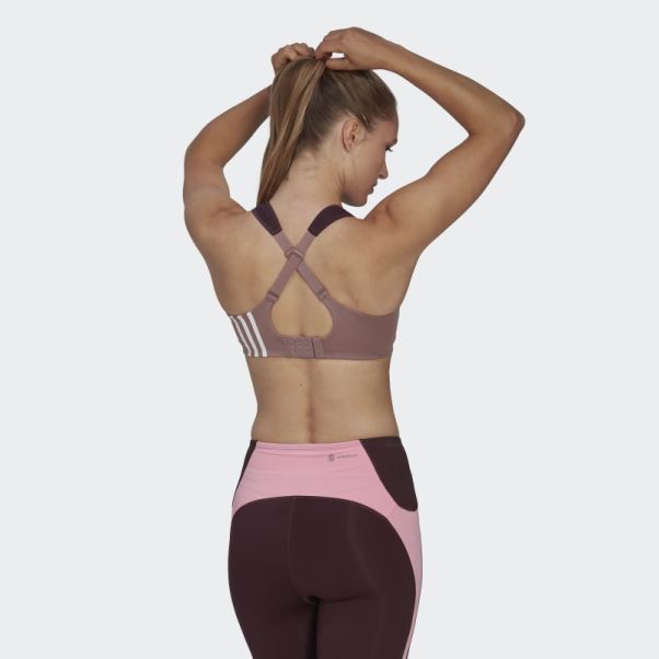 Soutien-gorge à Maintien élevé Tlrd Impact Training Adidas Violet