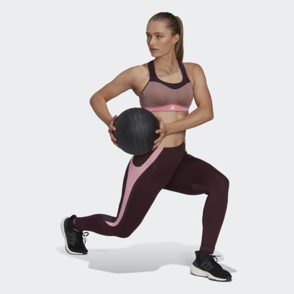 Soutien-gorge à Maintien élevé Tlrd Impact Training Adidas Violet