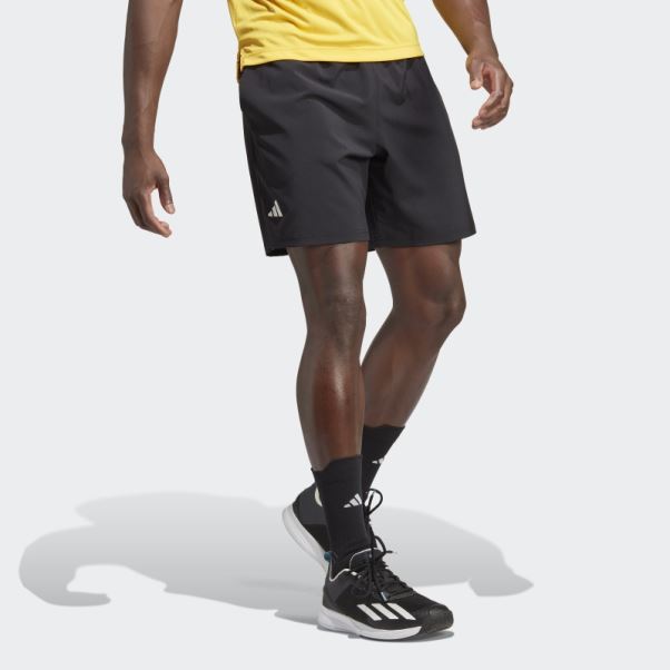 Club Tennis Short Tissé Stretch Adidas Noir