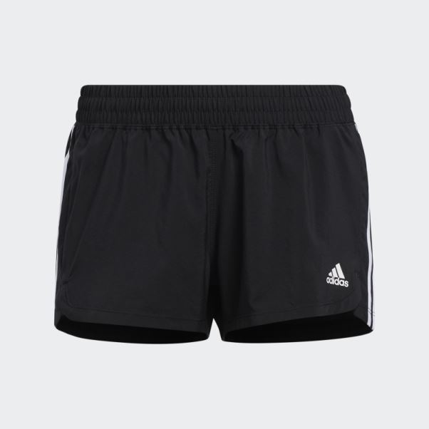 Short Tissé à 3 Bandes Adidas Pacer Noir