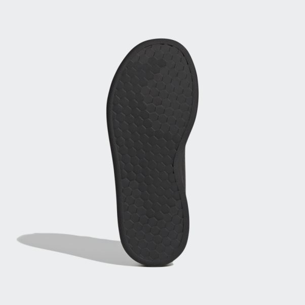 Adidas Noir Chaussures De Lacet De Court De Mode De Vie D'avantage