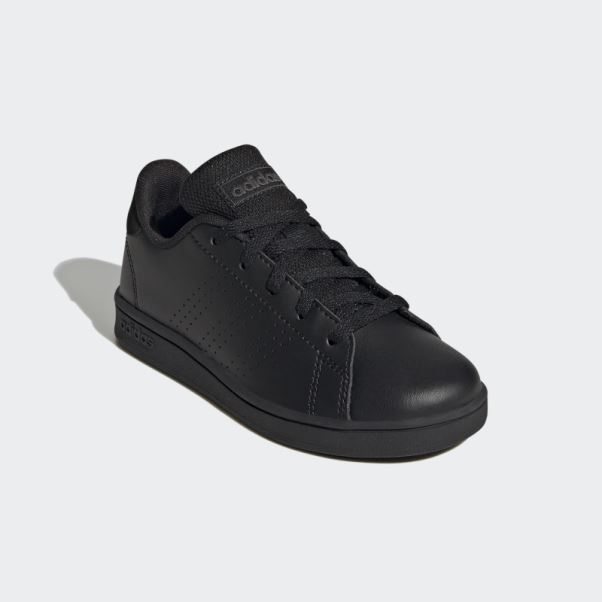 Adidas Noir Chaussures De Lacet De Court De Mode De Vie D'avantage
