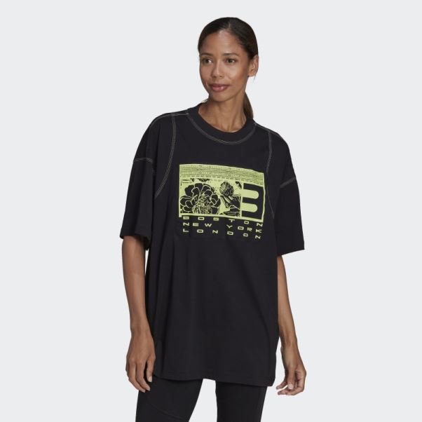 Tee Shirt Adidas Sportswear Superher Noir Mode