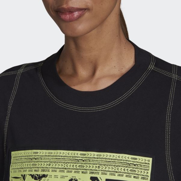 Tee Shirt Adidas Sportswear Superher Noir Mode