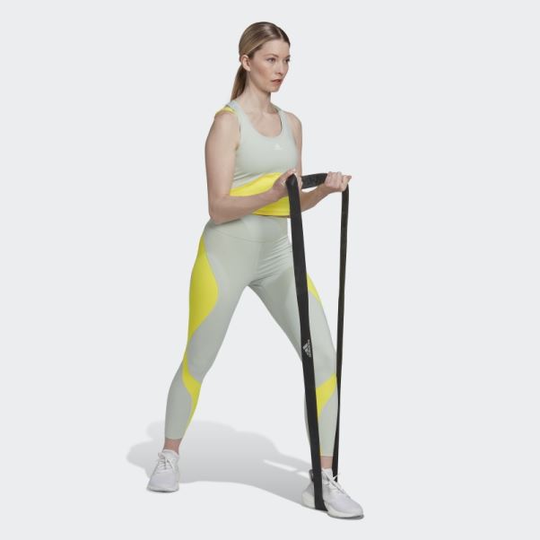 Débardeur Court Adidas Aeroready Train Hiit Vert