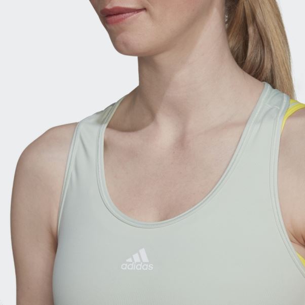 Débardeur Court Adidas Aeroready Train Hiit Vert