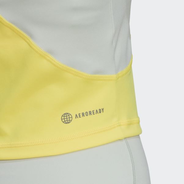 Débardeur Court Adidas Aeroready Train Hiit Vert