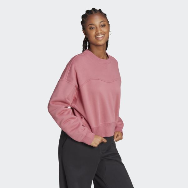 Sweat Polaire Lounge Rose Adidas