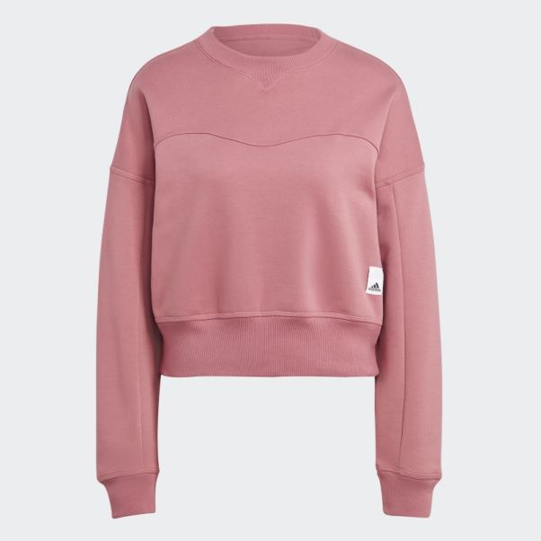 Sweat Polaire Lounge Rose Adidas
