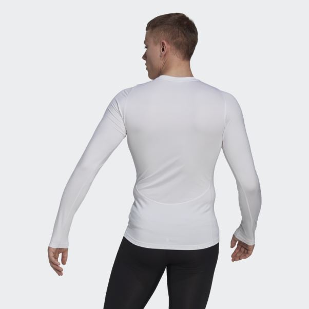 Tee Shirt Techfit Training Blanc Adidas