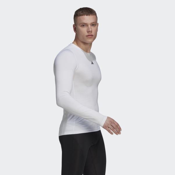 Tee Shirt Techfit Training Blanc Adidas