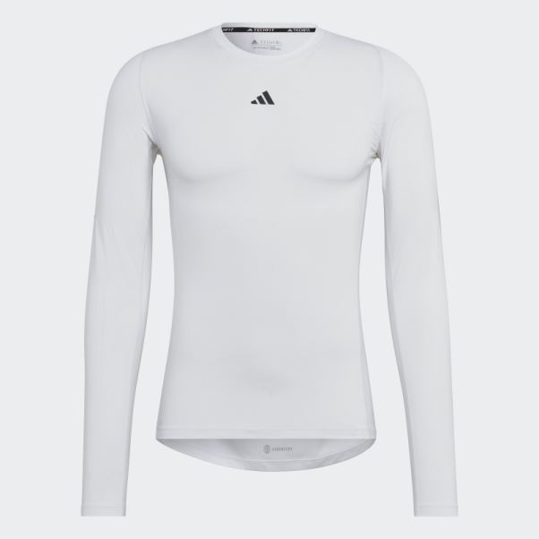 Tee Shirt Techfit Training Blanc Adidas