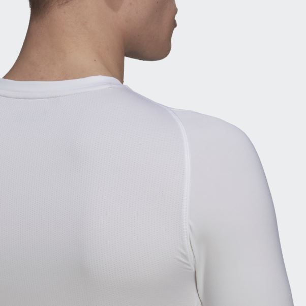 Tee Shirt Techfit Training Blanc Adidas