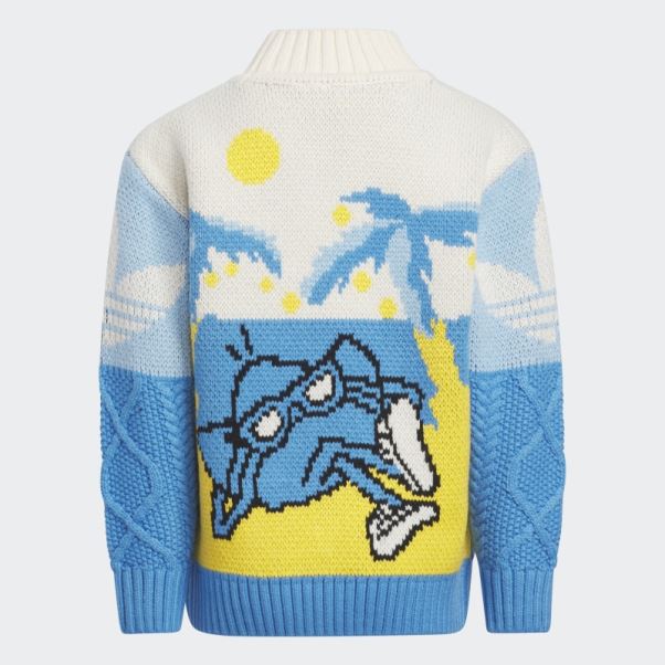 Pull De Noel Adidas Blanc