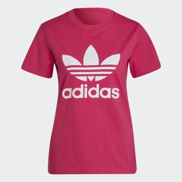 Adicolor Classics Tee Shirt Trèfle Adidas Real Magenta