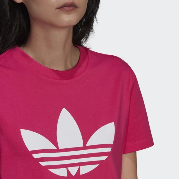 Adicolor Classics Tee Shirt Trèfle Adidas Real Magenta