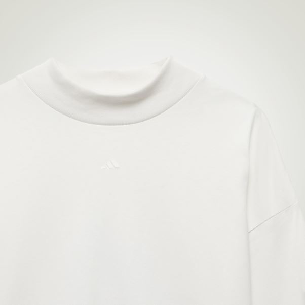 Adidas Basketball T-shirt Manches Longues Blanc Fashion