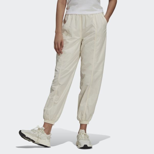Pantalon De Survêtement En Nylon Adicolor Adidas Blanc