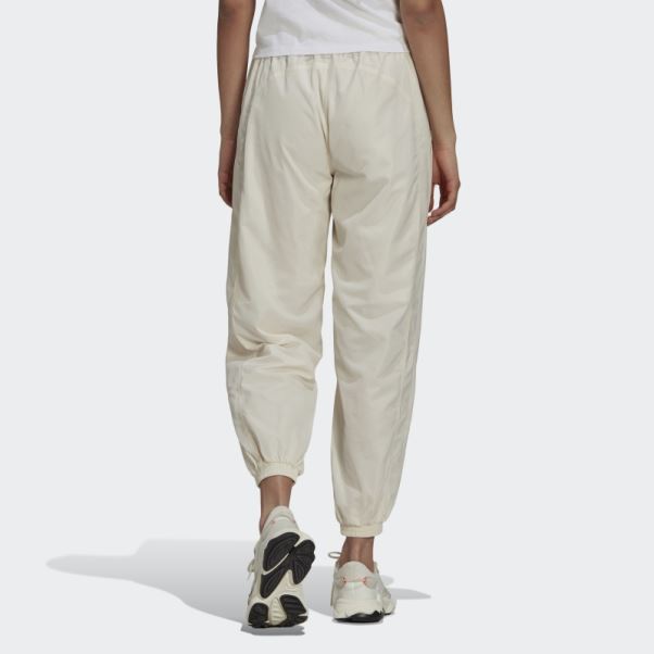 Pantalon De Survêtement En Nylon Adicolor Adidas Blanc