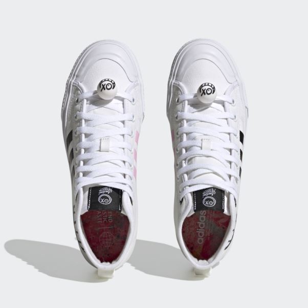 Nizza High Rf X André Saraiva Chaussures Adidas Blanc