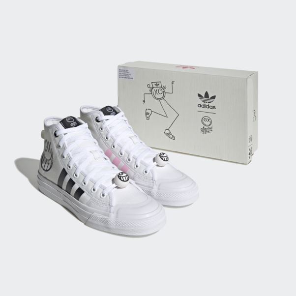 Nizza High Rf X André Saraiva Chaussures Adidas Blanc