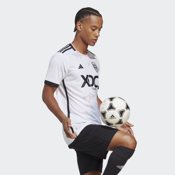 Blanc D.c. Maillot Extérieur Uni 23/24 Adidas
