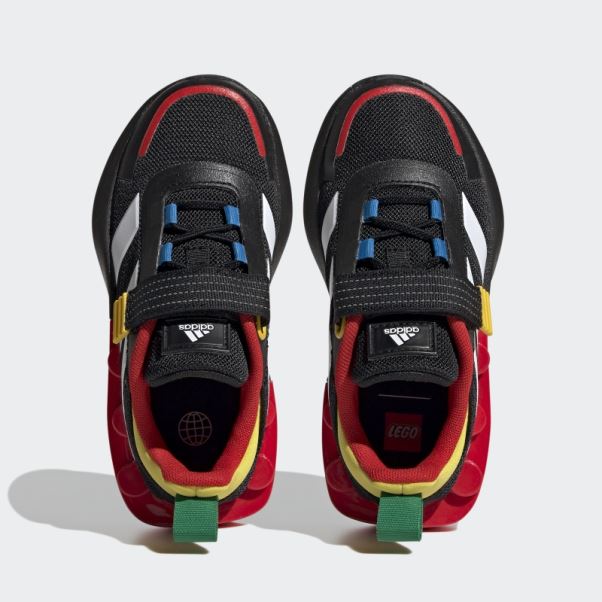 Adidas X Lego Tech Rnr Chaussures à Lacets élastiques Et Sangle Supérieure Noir