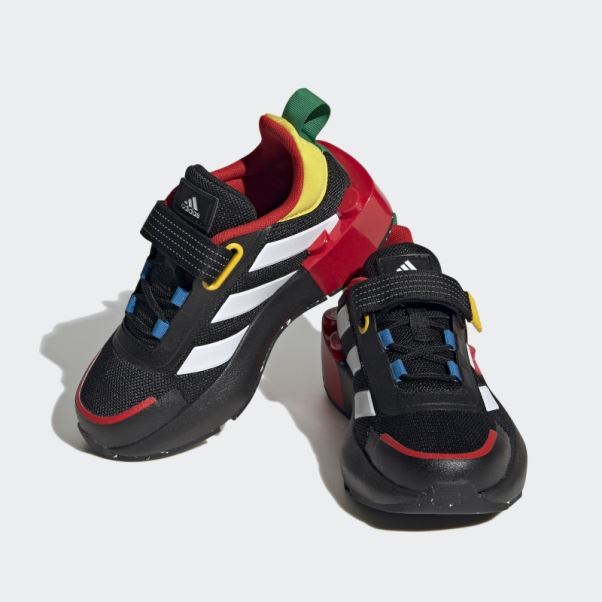 Adidas X Lego Tech Rnr Chaussures à Lacets élastiques Et Sangle Supérieure Noir