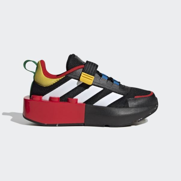 Adidas X Lego Tech Rnr Chaussures à Lacets élastiques Et Sangle Supérieure Noir