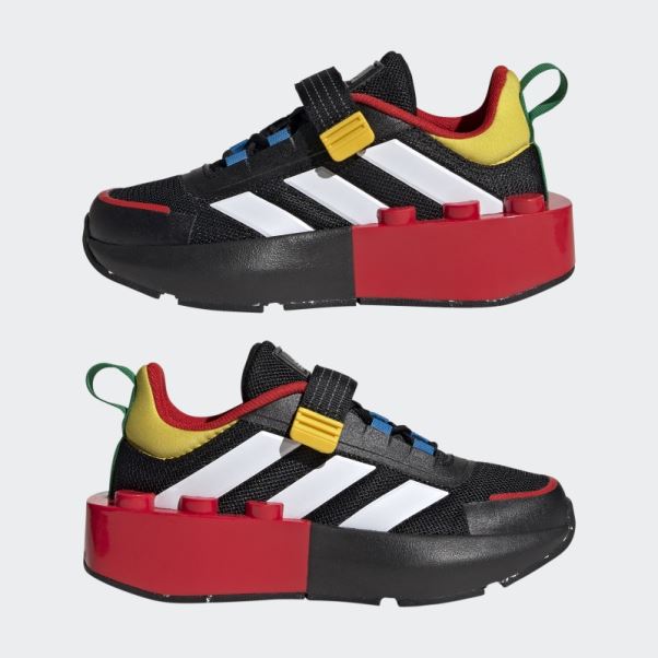 Adidas X Lego Tech Rnr Chaussures à Lacets élastiques Noir Mode