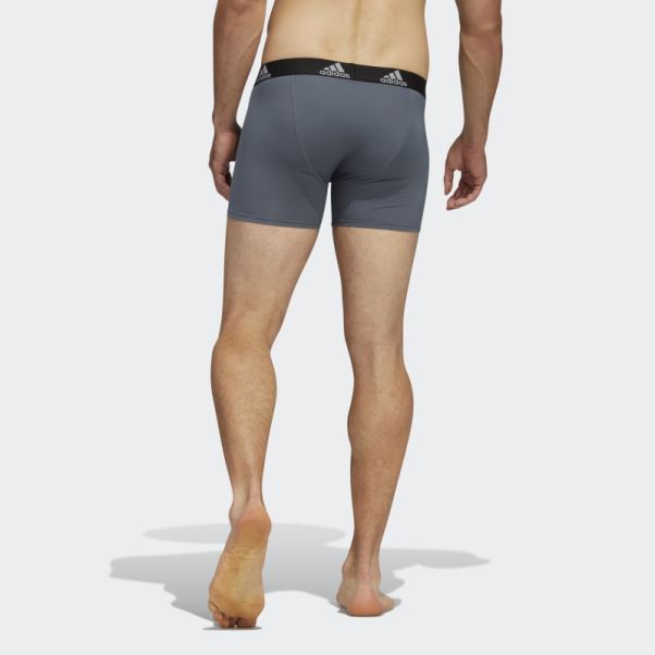 Lot De Trois Boxers Performance Adidas Gris