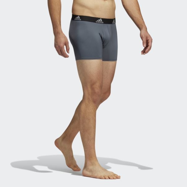 Lot De Trois Boxers Performance Adidas Gris