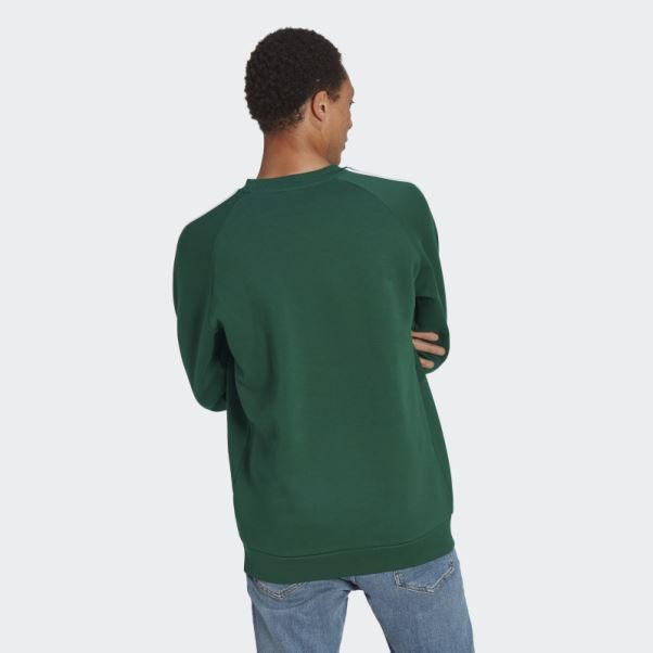 Adicolor Classics 3-stripes Crew Sweatshirt Adidas Vert Foncé