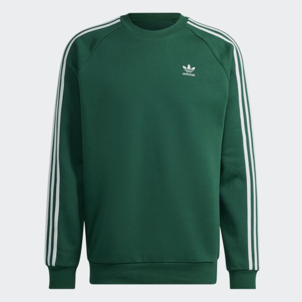 Adicolor Classics 3-stripes Crew Sweatshirt Adidas Vert Foncé