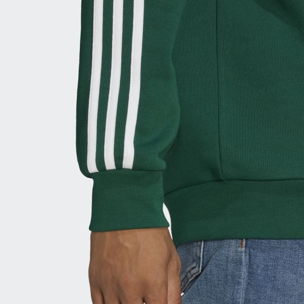 Adicolor Classics 3-stripes Crew Sweatshirt Adidas Vert Foncé
