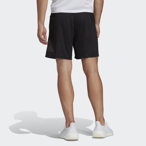 Short D'entraînement Adidas Train Essentials Logo Noir