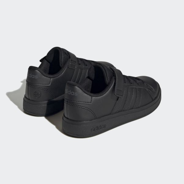 Adidas Grand Court Elastic Lace And Top Strap Chaussures Gris