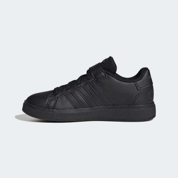 Adidas Grand Court Elastic Lace And Top Strap Chaussures Gris
