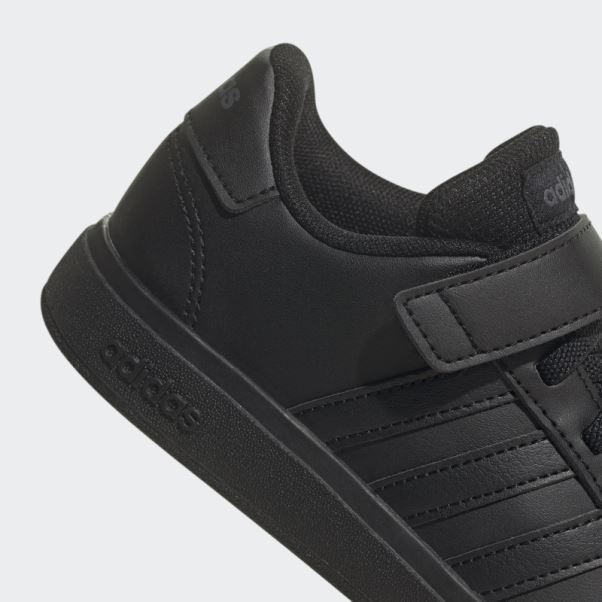 Adidas Grand Court Elastic Lace And Top Strap Chaussures Gris