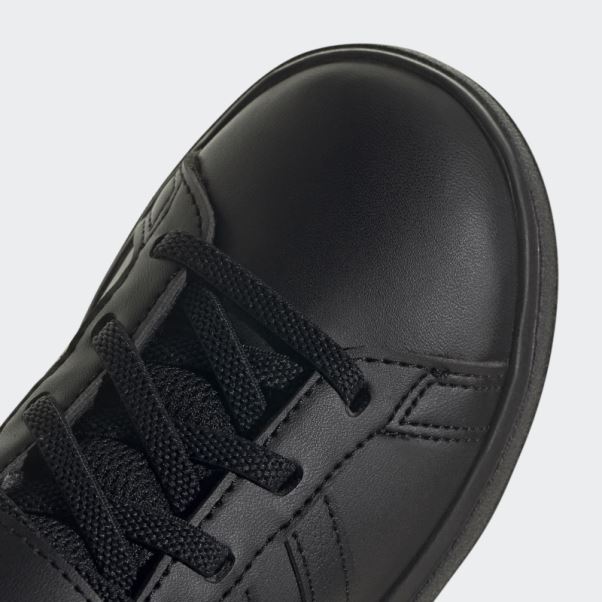 Adidas Grand Court Elastic Lace And Top Strap Chaussures Gris
