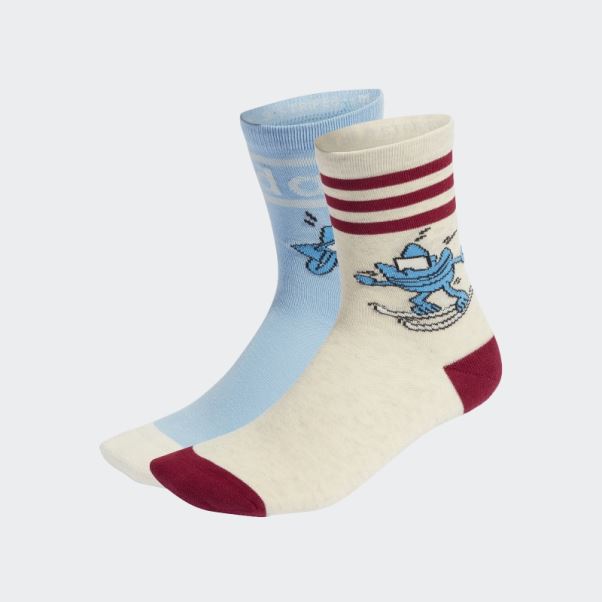 Chaussettes Mi-mollet Blanches 2 Paires Adidas