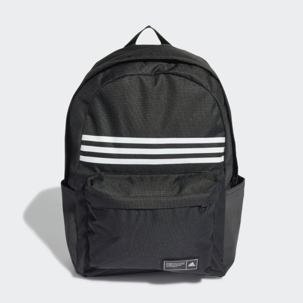 Sac à Dos Horizontal Adidas Classic 3 Bandes Noir