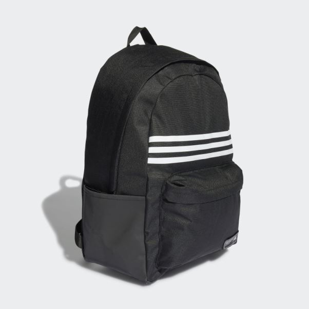 Sac à Dos Horizontal Adidas Classic 3 Bandes Noir