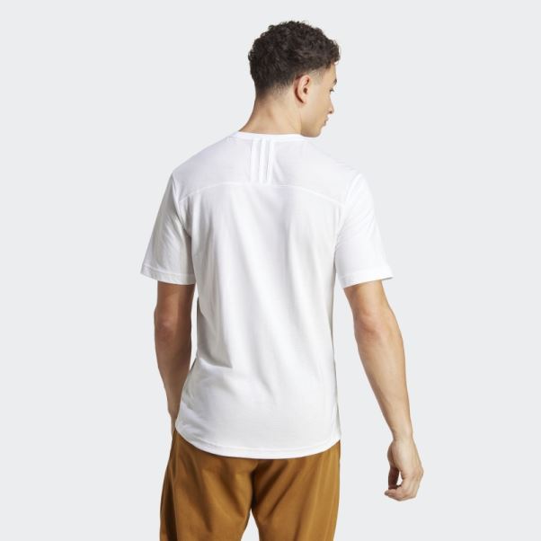 T-shirt D'entraînement Adidas Yoga Base Blanc