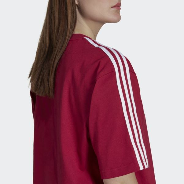 Tee Shirt Adicolor Trèfle Adidas Bordeaux