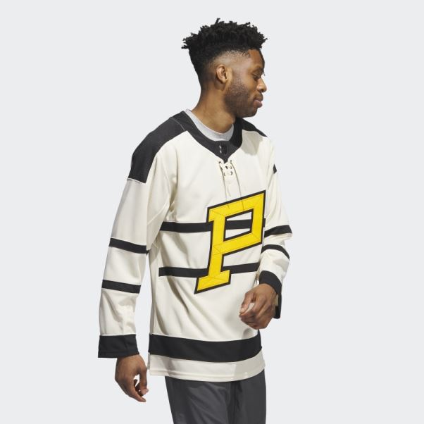 Pingouins Authentique Hiver Classique Wordmark Jersey Beige 15 Ccm-sld Adidas