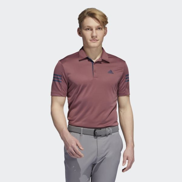 Polo Adidas Bordeaux 3 Bandes