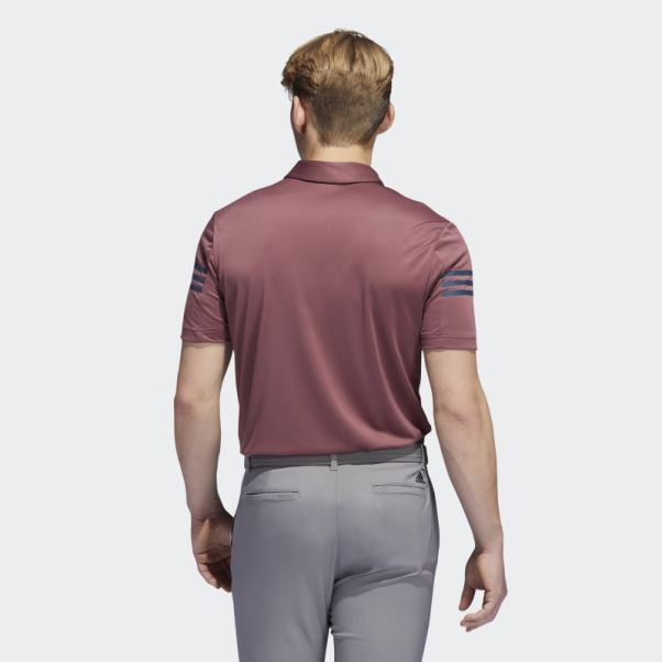 Polo Adidas Bordeaux 3 Bandes